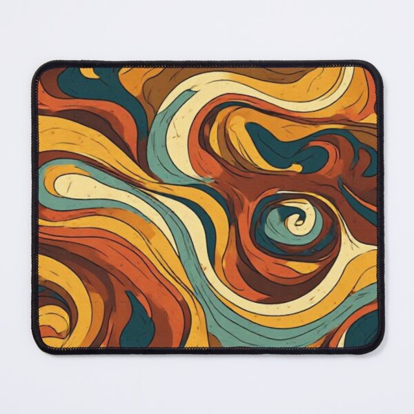 Item preview, 70s Retro Groovy Psychedelic Liquid Swirl Abstract Pattern designed and sold by jjagani.