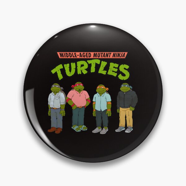 Item preview, Middle-Aged Mutant Ninja Turtles  designed and sold by Bright-Wilds.