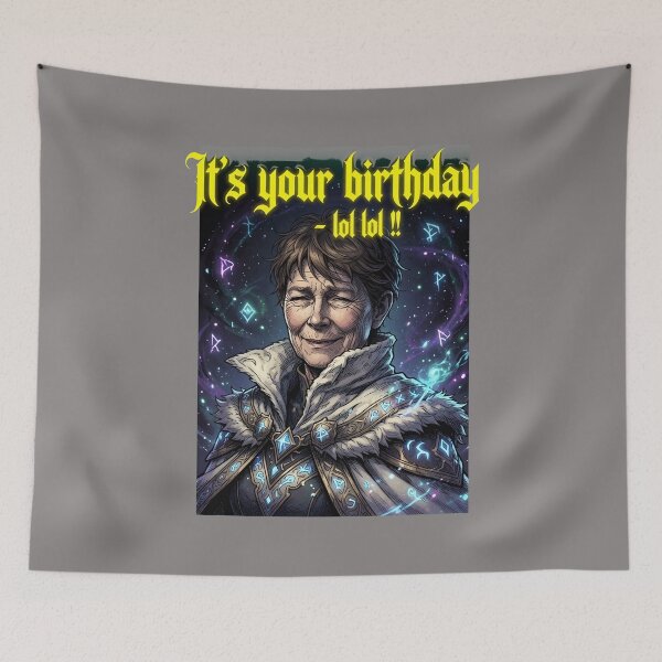 Item preview, Its Your Birthday Let Rip Meme Woman Face-83 designed and sold by DennDietz.
