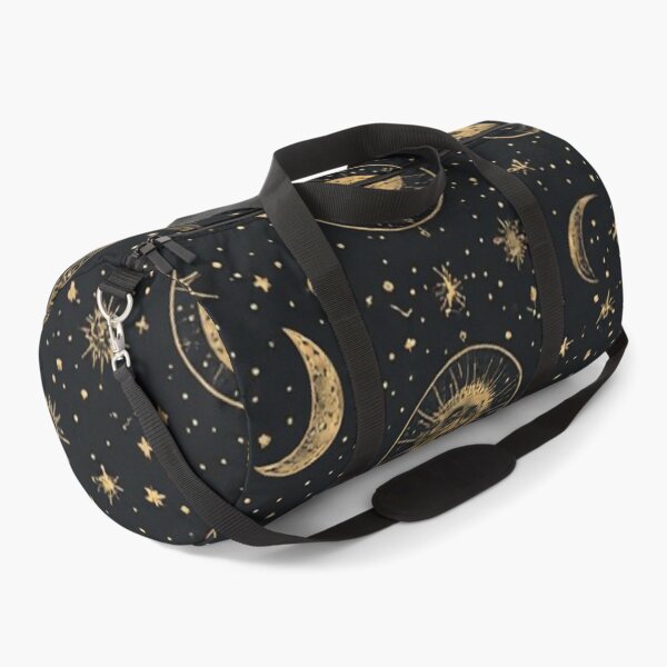 Item preview, Vintage Celestial Moon and Sun Astrology Pattern in Gold and Black designed and sold by jjagani.