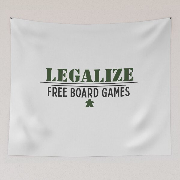 Item preview, Funny Legalize Free Board Games White designed and sold by TackyTime.