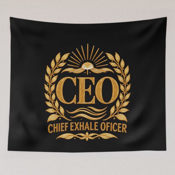 Item preview, Chief Exhale Officer Relaxation Humor designed and sold by elderberry.