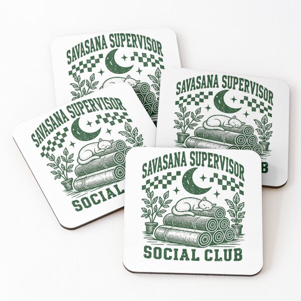 Item preview, Savasana Supervisor for Cat Yoga Fans designed and sold by elderberry.