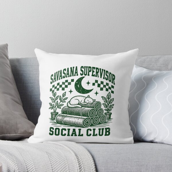 Item preview, Savasana Supervisor for Cat Yoga Fans designed and sold by elderberry.