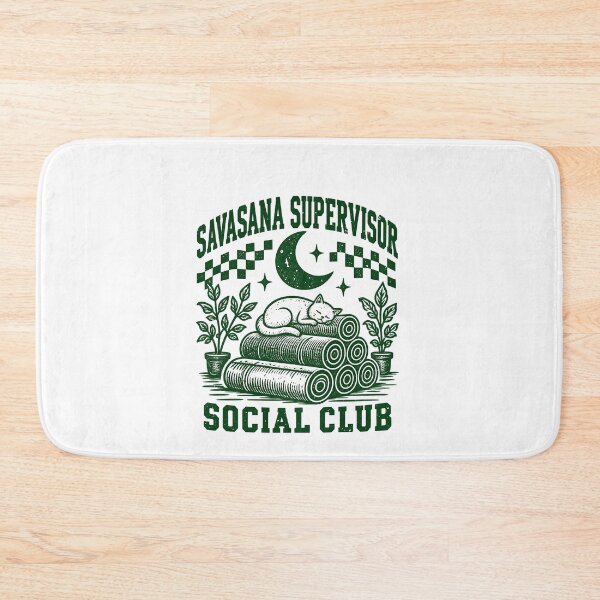 Item preview, Savasana Supervisor for Cat Yoga Fans designed and sold by elderberry.