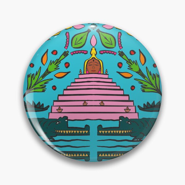 Item preview, Goddess of The Ganges River designed and sold by ArtbyAshmeeta.