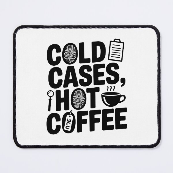 Item preview, Cold Cases Hot Coffee Forensic Nurse True Crime Coffee Humor designed and sold by CuteDesignables.