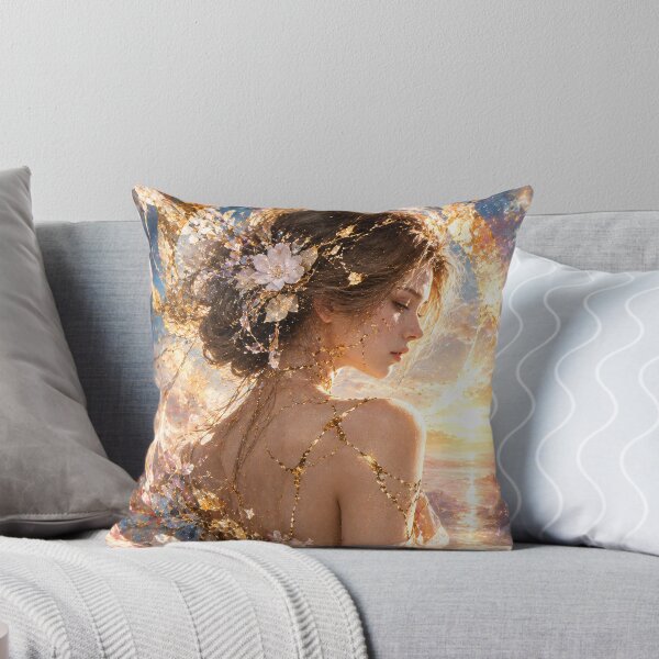 Item preview, Sunrise Kintsugi Sea of Clouds Goddess designed and sold by KINTSUGI-LUMI.