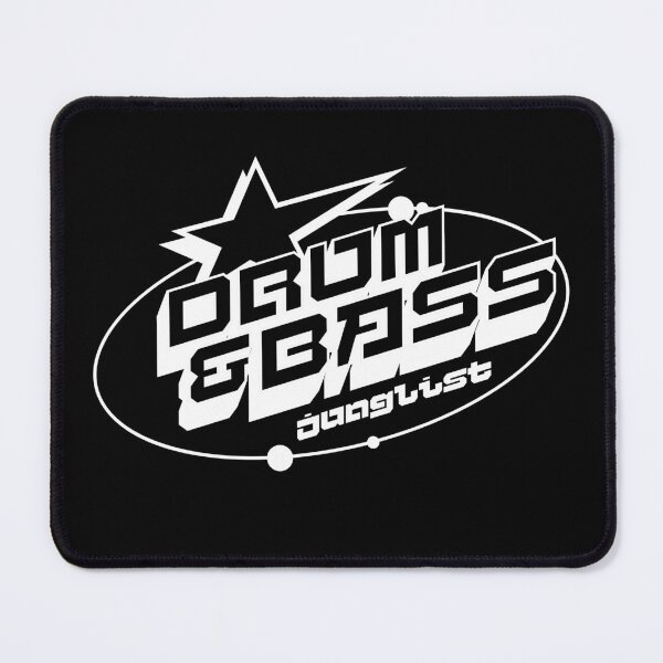 Item preview, DRUM AND BASS - Y2K Star Slant (White) designed and sold by Discothreadz.