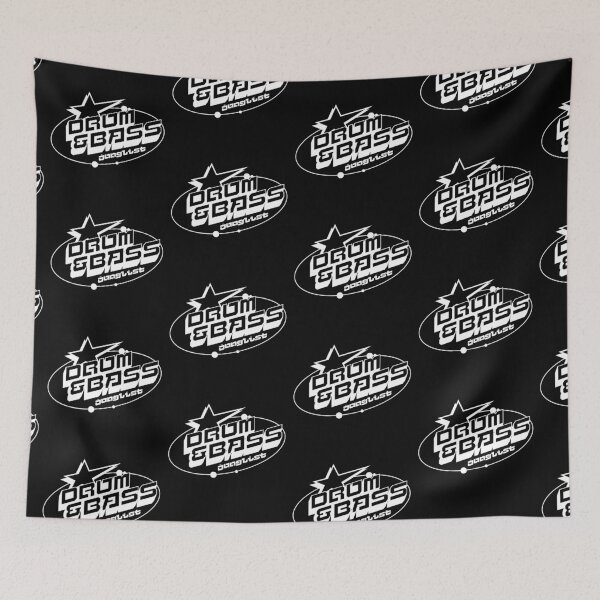 Item preview, DRUM AND BASS - Y2K Star Slant (White) designed and sold by Discothreadz.