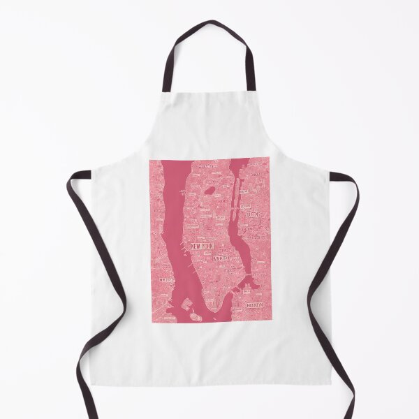 Item preview, Nyc Poster Map New York Pink designed and sold by zemenos.