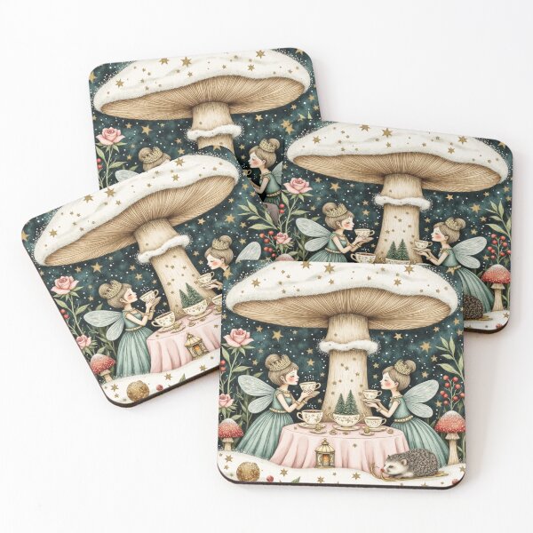 Item preview, Starlight Fairy Christmas Tea Party designed and sold by Dream Bloom Gallery.