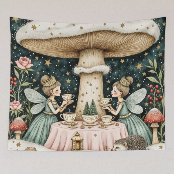 Item preview, Starlight Fairy Christmas Tea Party designed and sold by Dream Bloom Gallery.