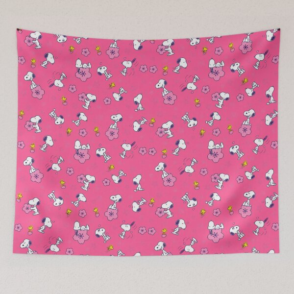 Item preview, Snoopy surrounded by pink cherry blossoms designed and sold by JarquinDD.
