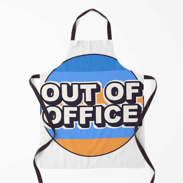 Aperçu de l'œuvre Autocollant pour t-shirt rétro « Hors du bureau » créée et vendue par Alphakenon.