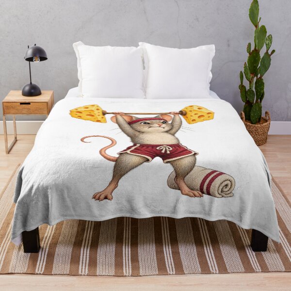 Item preview, Mouse Building Cheddar Strength designed and sold by Wonderwoven Studio.