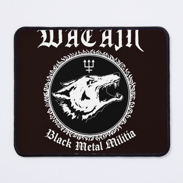 Item preview, WATAIN Black Metal Militia wolf trident designed and sold by AXA-Walahada.