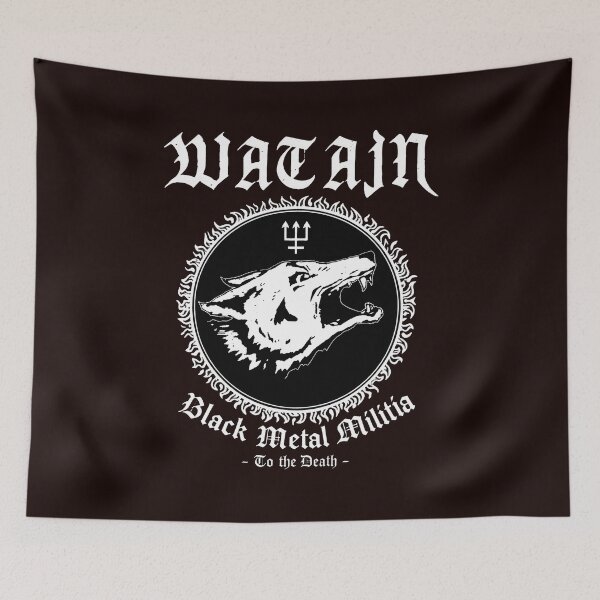 Item preview, WATAIN Black Metal Militia wolf trident  designed and sold by AXA-Walahada.