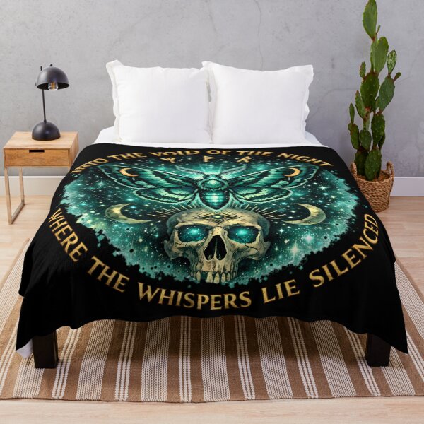 Item preview, Into the Void of the Night Gothic Moth Occult Skull Design designed and sold by FaeryNuff.