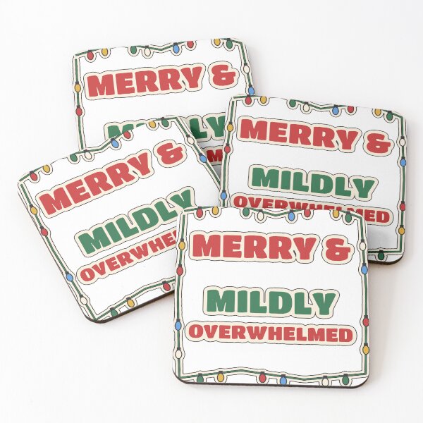 Item preview, Merry and Mildly Overwhelmed Funny Christmas designed and sold by WildEmberGoods.