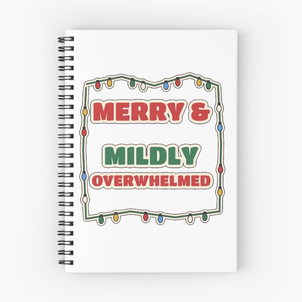 Item preview, Merry and Mildly Overwhelmed Funny Christmas designed and sold by WildEmberGoods.