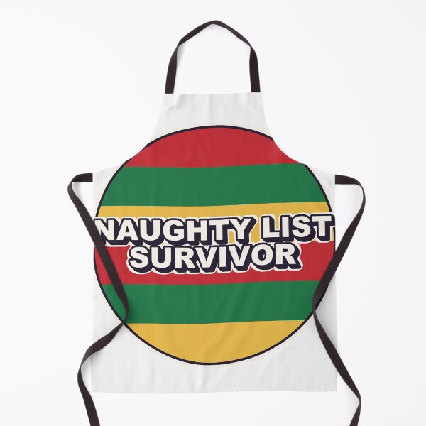 Item preview, Naughty List Survivor Retro Christmas Sticker designed and sold by Alphakenon.