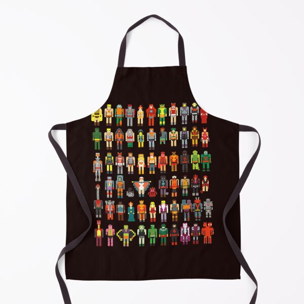 Item preview, Pixel Retro Characters Grid Art designed and sold by AXA-Walahada.