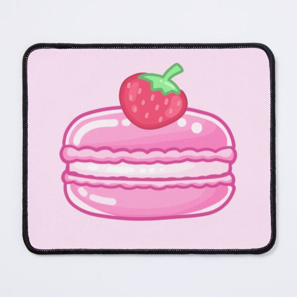 Item preview, Pink Strawberry Macaron designed and sold by Super Neon Pixels .