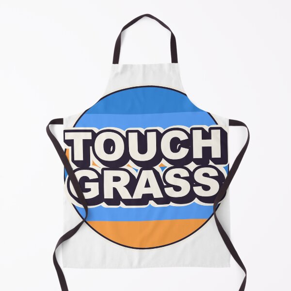 Item preview, Touch Grass Retro Meme Sticker designed and sold by Alphakenon.