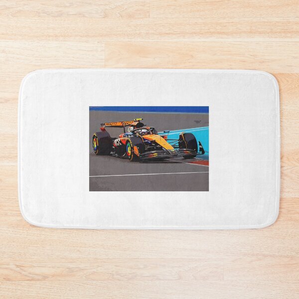 Item preview, Lando Norris pilotando su monoplaza de F1 de 2025 durante el Gran Premio de Miami (Acuarela) designed and sold by kangses.