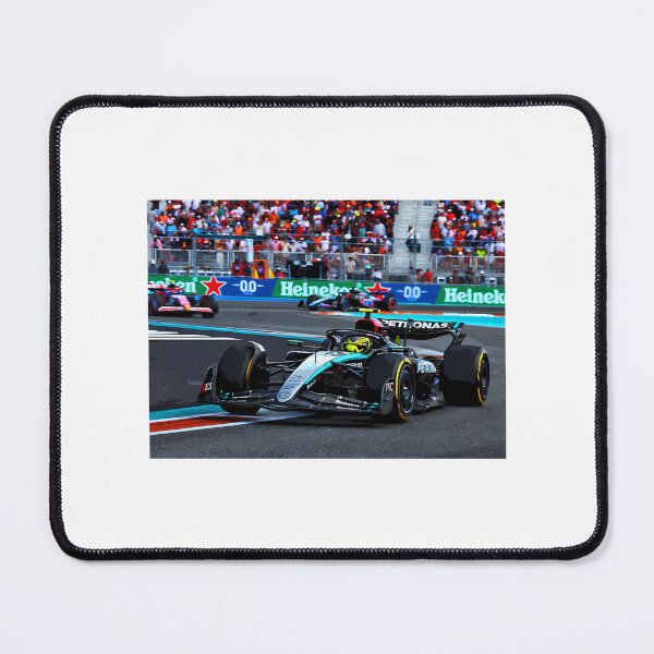 Item preview, Lewis Hamilton Racing His 2024 F1 Race Car During The Miami Grand Prix Abstract designed and sold by kangses.