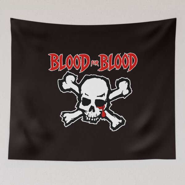 Item preview, Blood For Blood Skull Crossbones Defiant Quote designed and sold by NoxArtis.