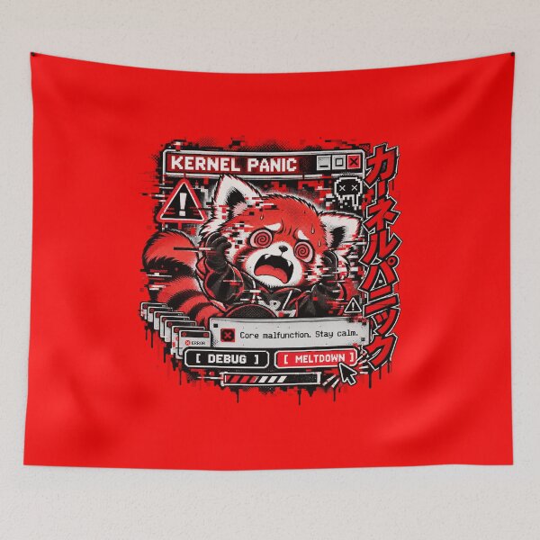 Item preview, Kernel Panic - Red Panda Glitch Manga designed and sold by Visual Dept..