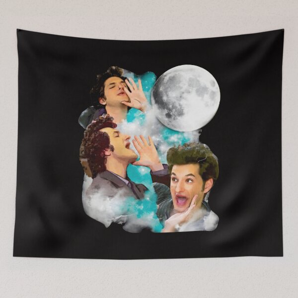 Item preview, Expressive Man Moon Calls Watercolor Art designed and sold by LunaCanva.
