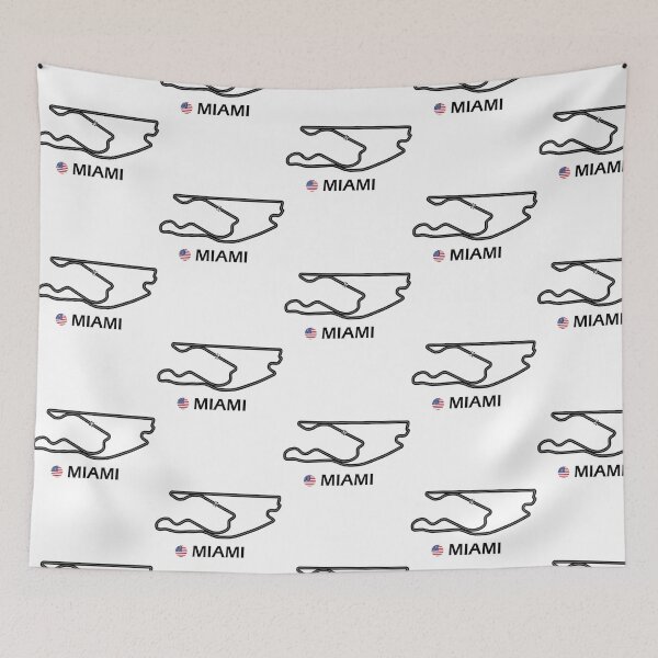 Item preview, Miami International Autodrome Track Outline designed and sold by kangses.