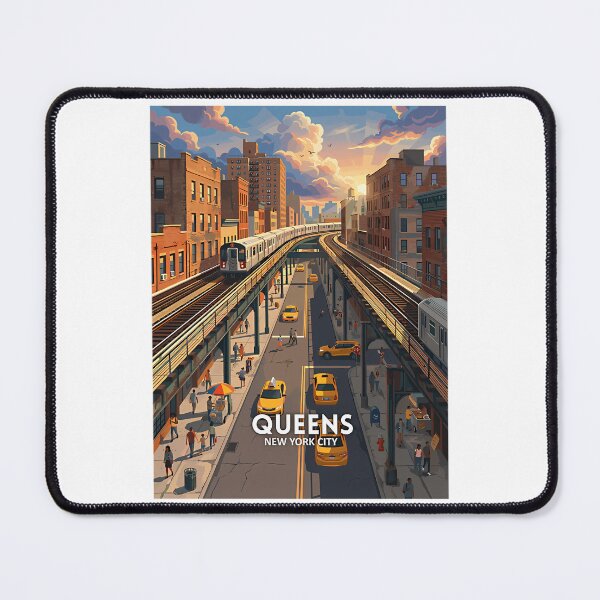 Item preview, Queens New York Nyc - Travel Art designed and sold by zemenos.