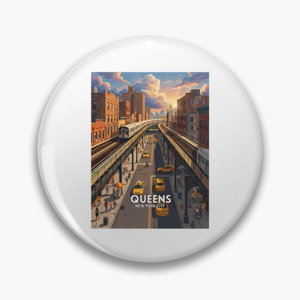 Item preview, Queens New York Nyc - Travel Art designed and sold by zemenos.