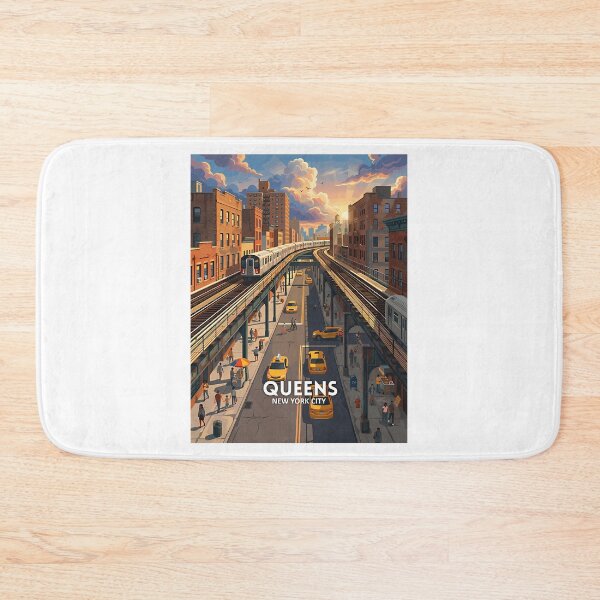 Item preview, Queens New York Nyc - Travel Art designed and sold by zemenos.
