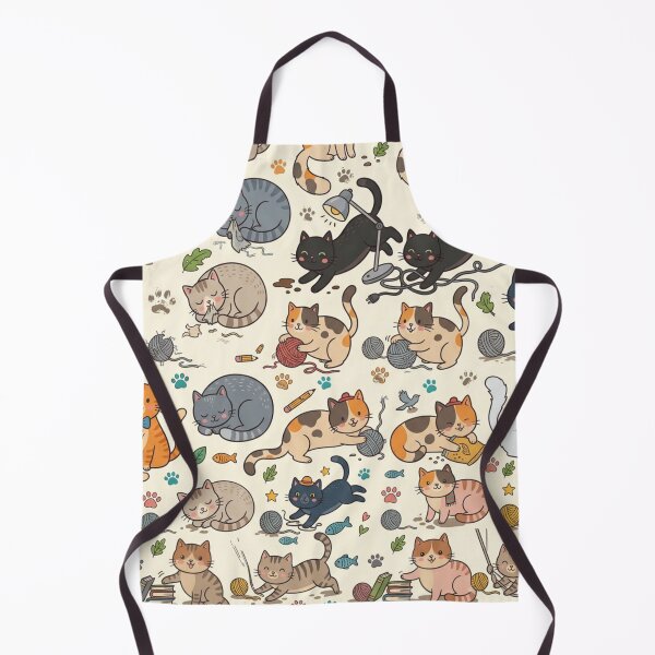 Item preview, Playful Cat Activities Pattern designed and sold by KingsArtworx 2.