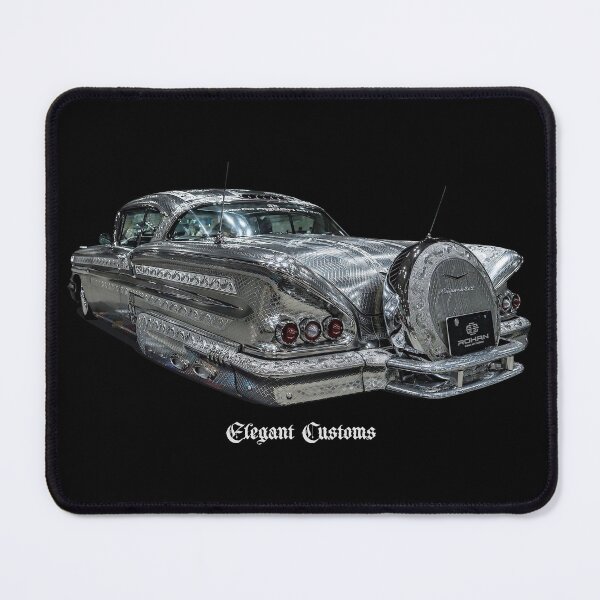 Item preview, 1958 Impala Engraved Chrome no text Kustom, Hot Rod, Muscle Car designed and sold by Elegant Customs.