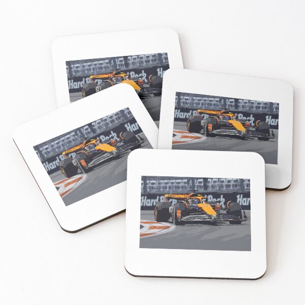Item preview, Oscar Piastri Racing His 2024 F1 Race Car During The Miami Grand Prix Watercolor designed and sold by kangses.