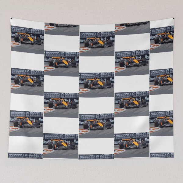 Item preview, Oscar Piastri Racing His 2024 F1 Race Car During The Miami Grand Prix Watercolor designed and sold by kangses.