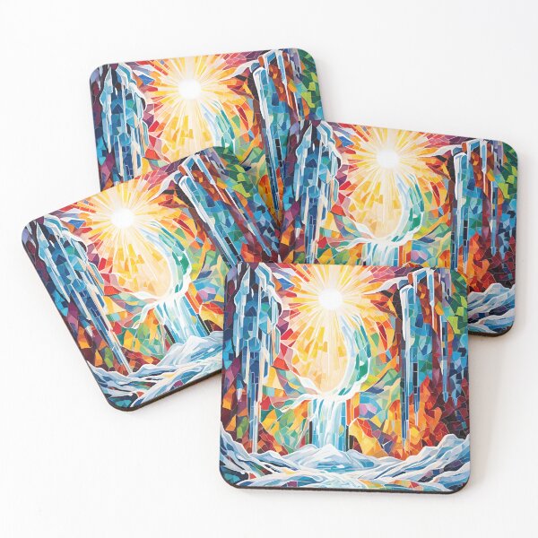Item preview, Sunlight Through the Frozen Waterfall designed and sold by tambanow.