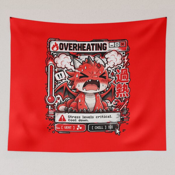 Item preview, Overheating - Baby Dragon Glitch Manga designed and sold by Visual Dept..