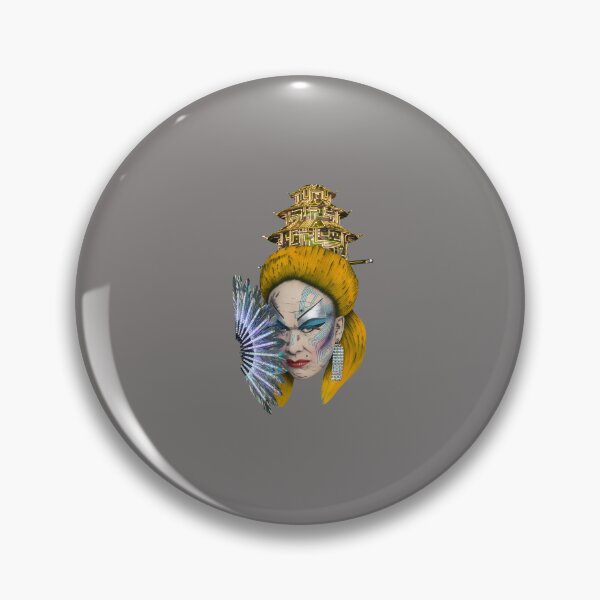 Item preview, Grotesque Drag Queen Portrait Yellow Hair-61 designed and sold by KatrinGrossmann.