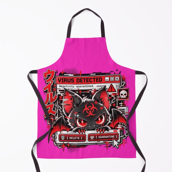 Item preview, Virus Detected - Gothic Bat Glitch Manga designed and sold by Visual Dept..
