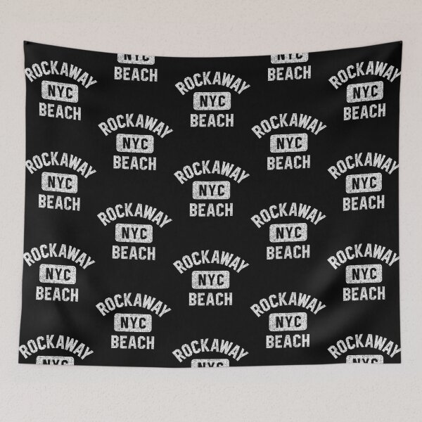 Item preview, Rockaway Beach Queens Nyc Gym Style Distressed White Print designed and sold by zemenos.