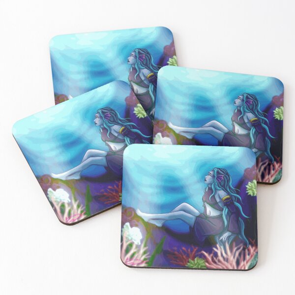 Item preview, Blue Haired Sea Nymph in an Underwater Fantasy designed and sold by LinusMorge8.