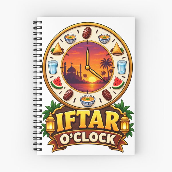 Item preview, Iftar O Clock Funny Ramadan Food Clock Design designed and sold by ys96.
