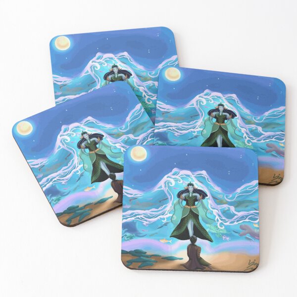 Item preview, Enchanted Ocean Goddess Summoning Magical Waves designed and sold by LinusMorge8.